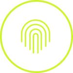 Icono de reconocimiento biométrico